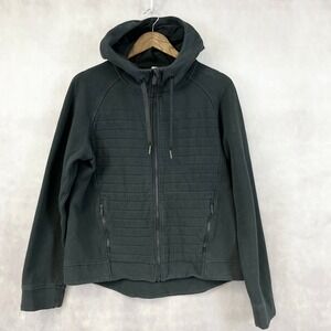 lululemon athletica Black Quilted Full-Zip Hoodie
